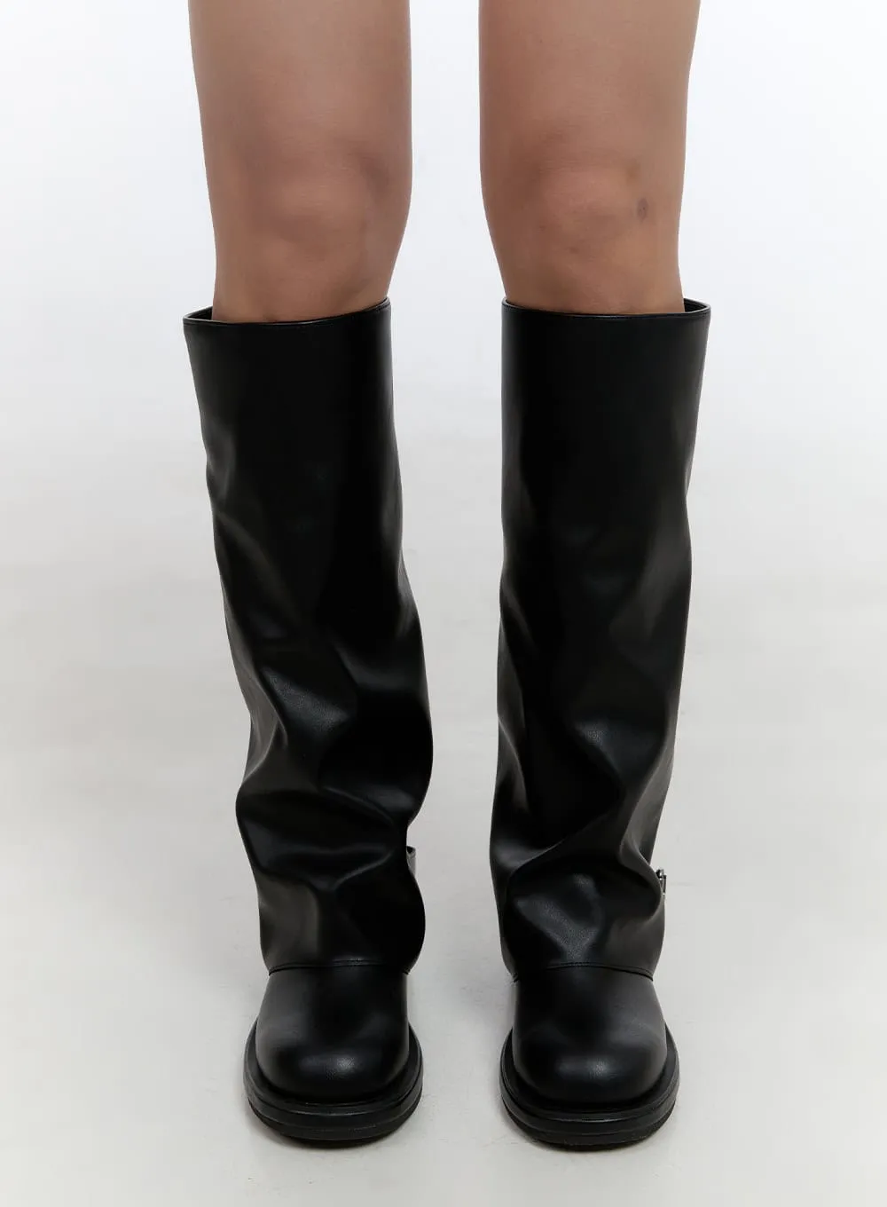 Maxi Solid Buckle Boots CS406 sold by Lewkin product image thumbnail 2