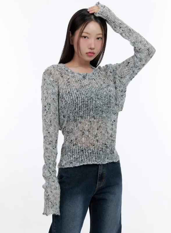Simple Crew Neck Long Sleeve Top CS406 sold by Lewkin