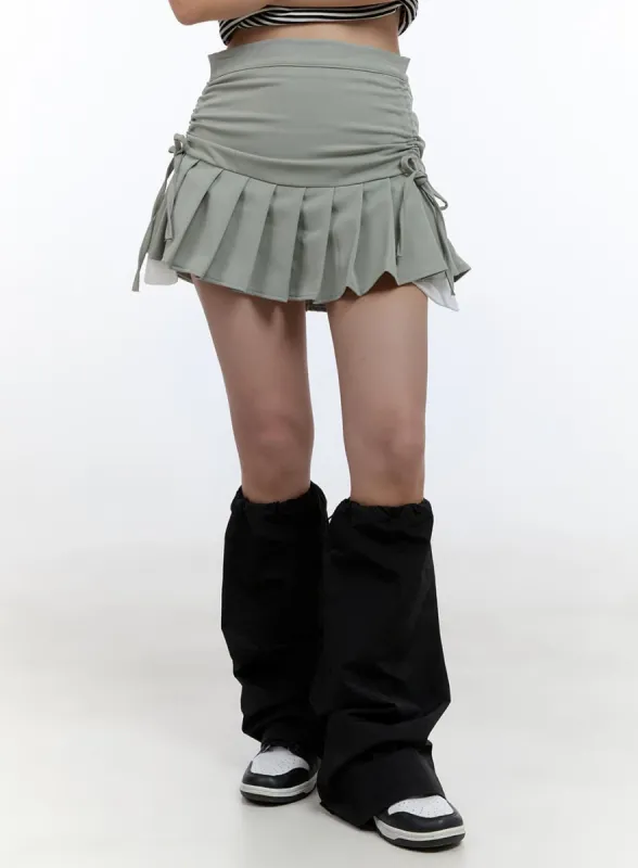 Tailored Solid Print Skirt CS406 sold by Lewkin