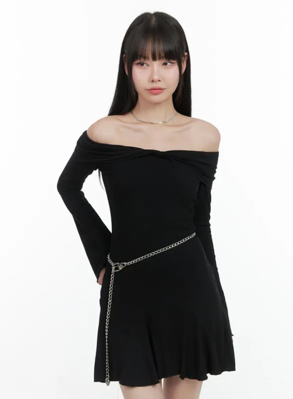 Chic Silver Chain Waist Belt OS409 sold by Lewkin