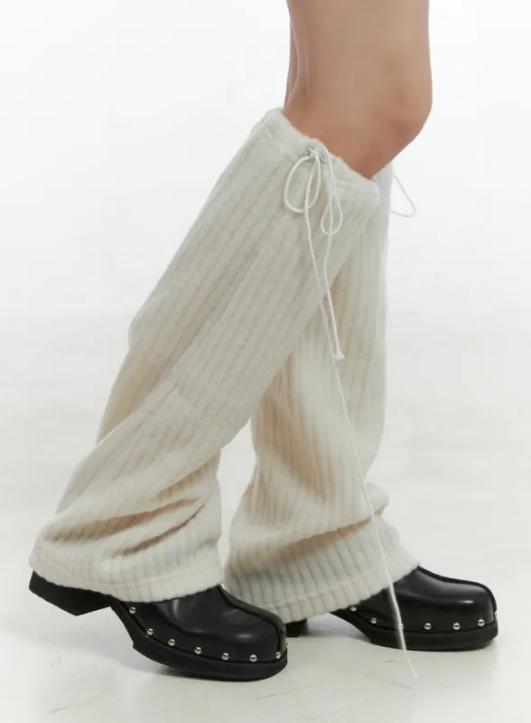 Tied Knit Leg Warmers OS409 sold by Lewkin