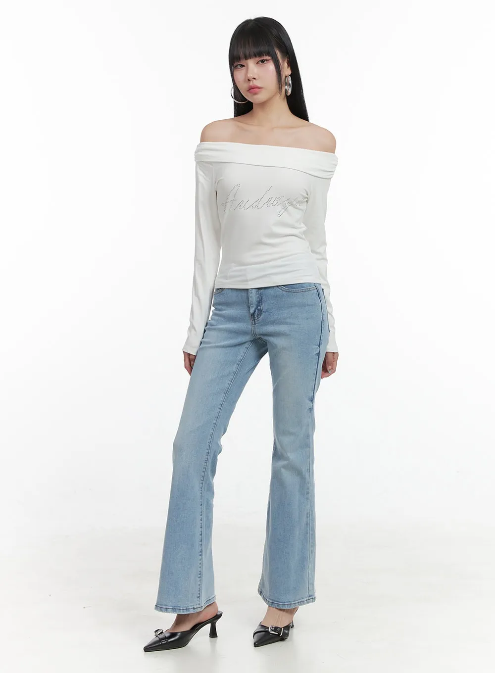 Kitty Slim Bootcut Jeans OS409 sold by Lewkin product image thumbnail 3