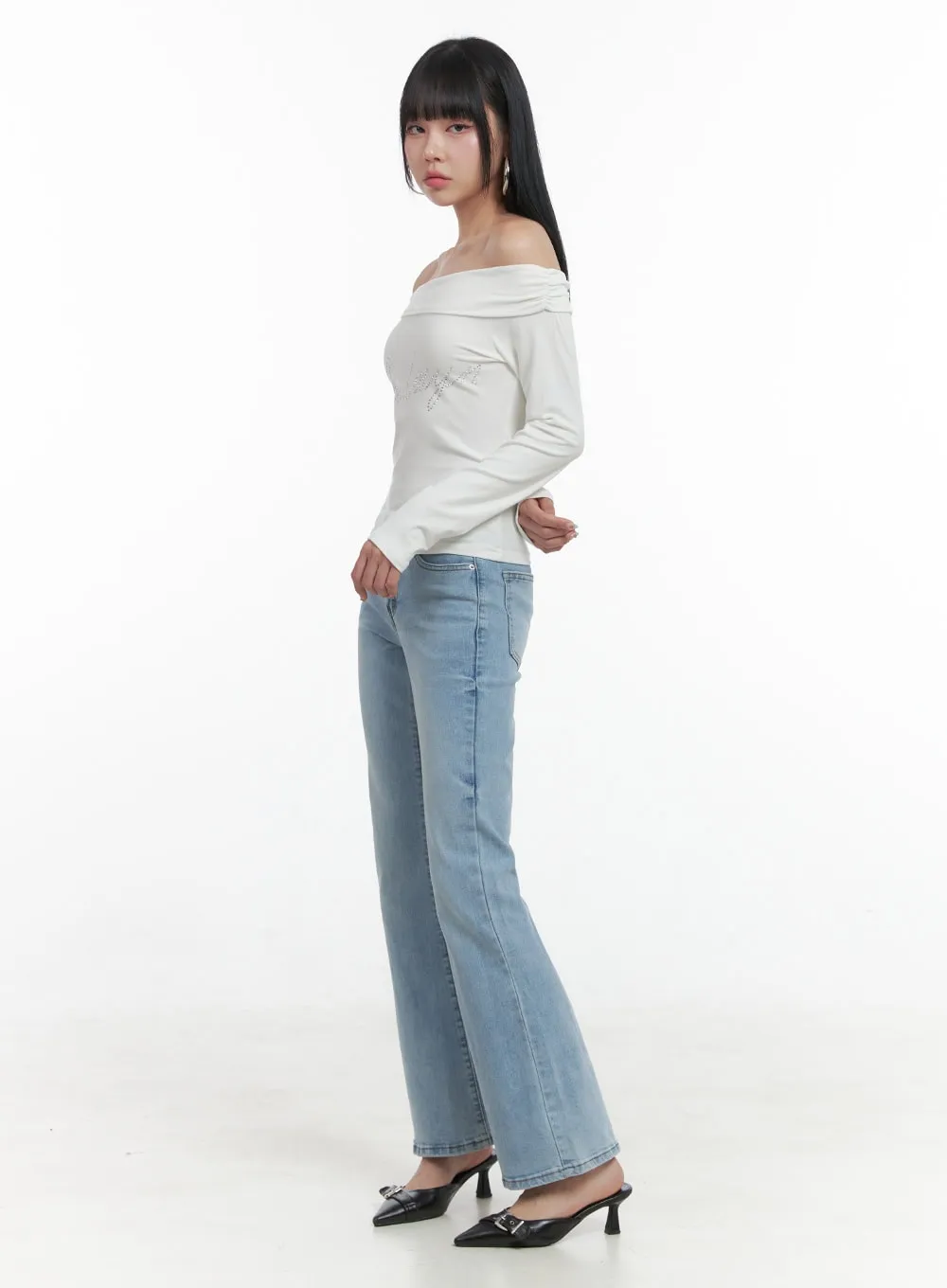 Kitty Slim Bootcut Jeans OS409 sold by Lewkin product image thumbnail 5
