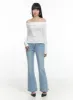 Lettering Off-Shoulder Slim Top OS409 sold by Lewkin