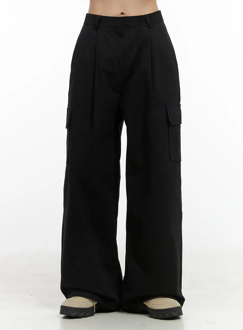 Cargo Cotton Wide Fit Pants OS409 sold by Lewkin