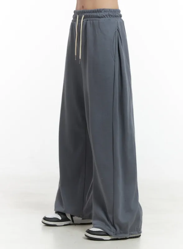 Comfy Banded Wide-Leg Sweatpants OS409 sold by Lewkin