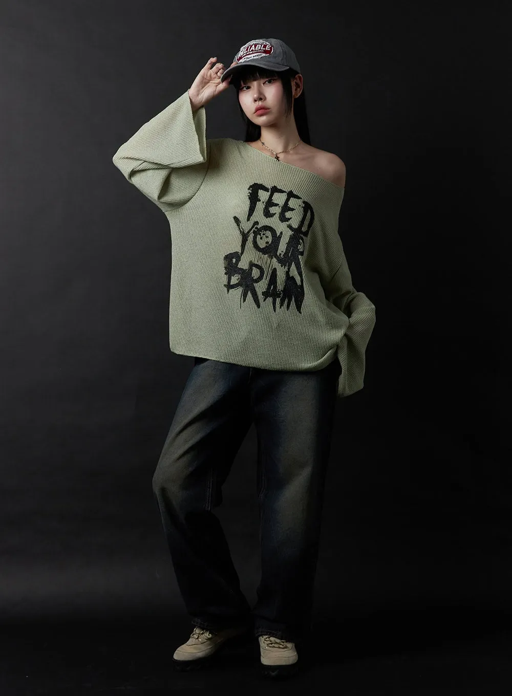 Aurora Deep-Washed Wide Leg Jeans OS410 sold by Lewkin product image thumbnail 2