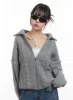 Oversized Cable Knit Zip-Up Sweater OS410 sold by Lewkin