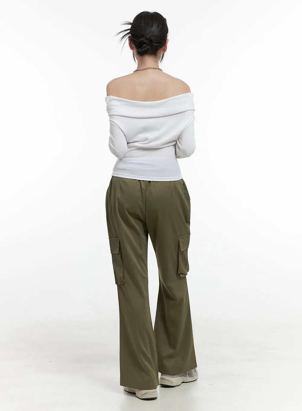 Elegant Off-Shoulder Crop Top OS410 sold by Lewkin product image thumbnail 3