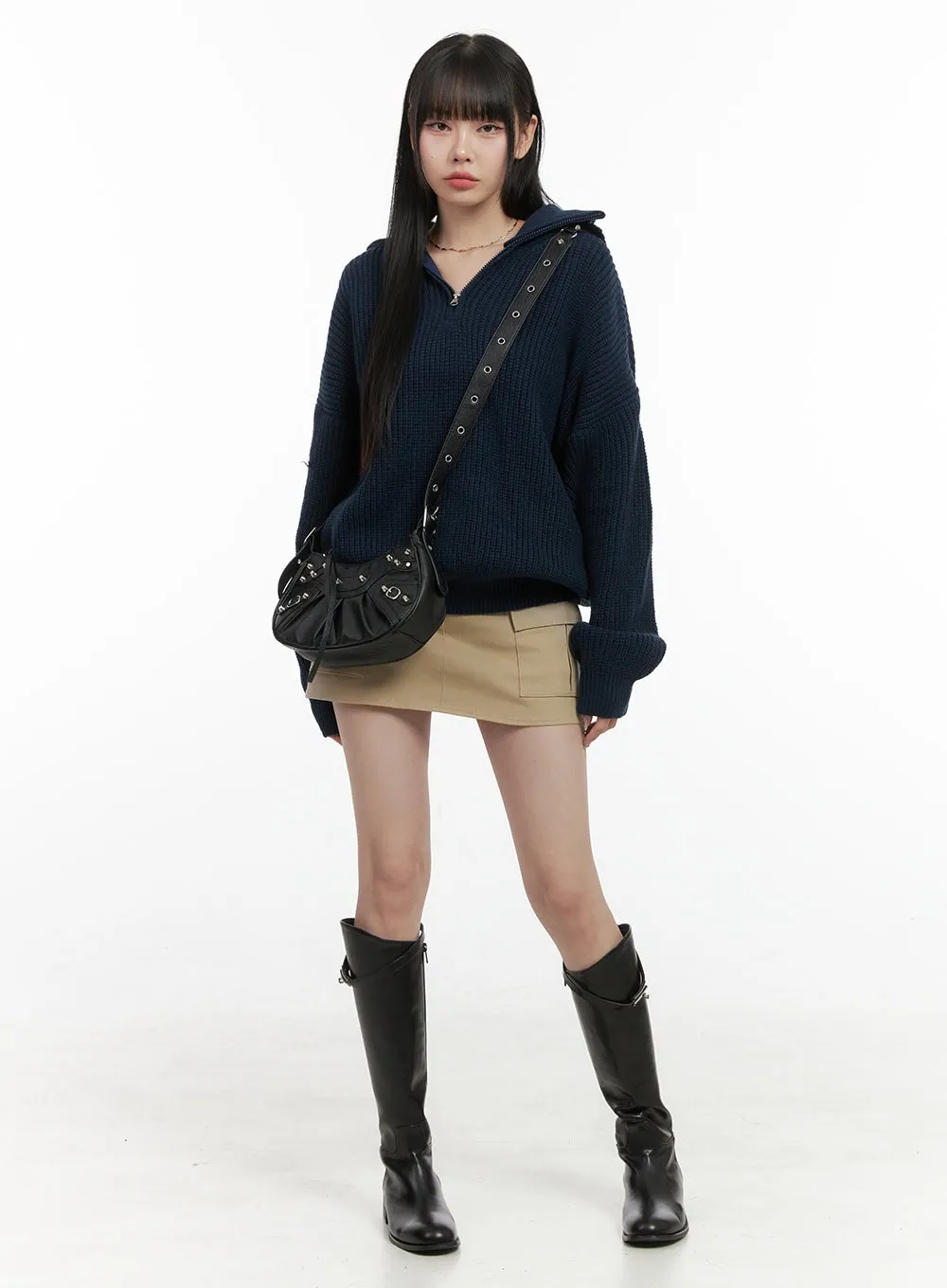 Cargo Pocketed Mini Skirt OS410 sold by Lewkin