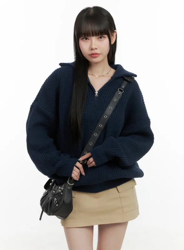 CozyChic Half-Zip Sweater OS410 sold by Lewkin