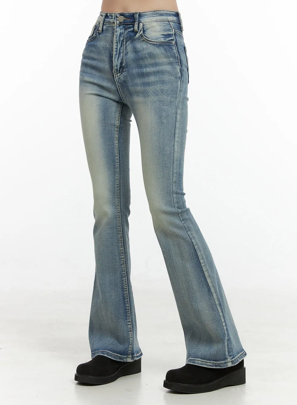 Ivy Tight Fit Bootcut Jeans OS410 sold by Lewkin product image thumbnail 5