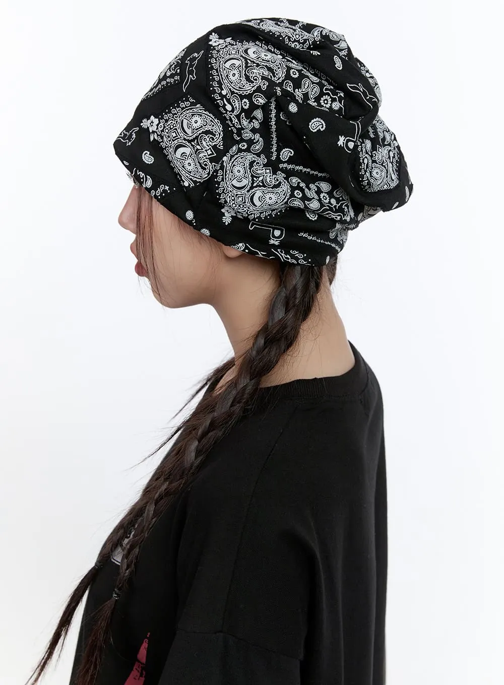Boho Paisley Print Beanie CS410 sold by Lewkin product image thumbnail 4
