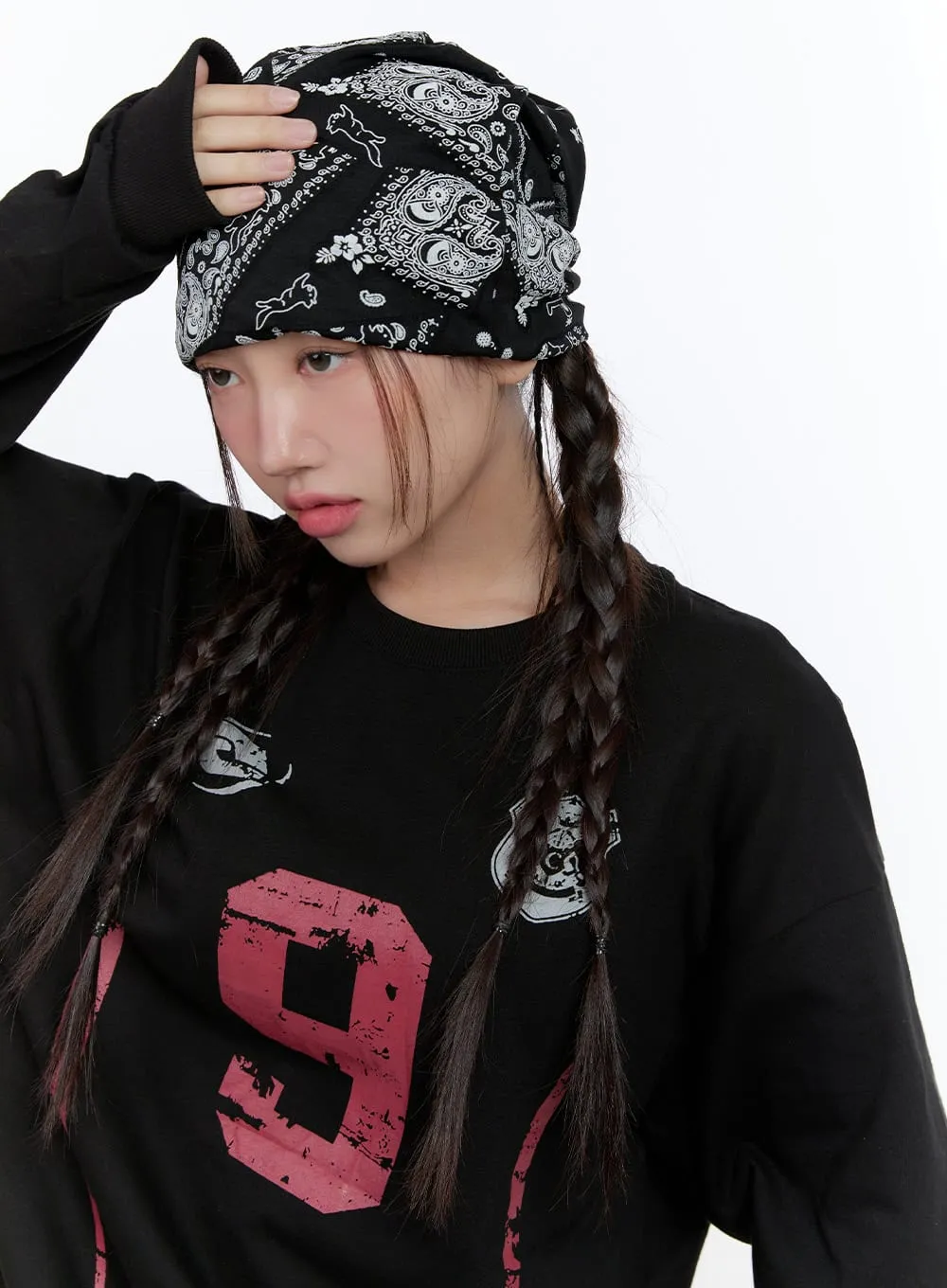 Boho Paisley Print Beanie CS410 sold by Lewkin product image thumbnail 3