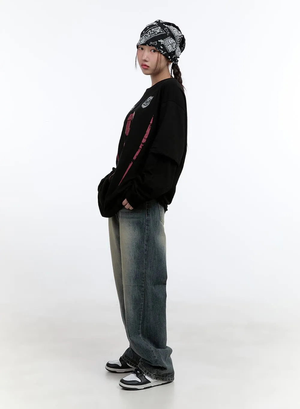 Artistic Print Long Sleeve Tee CS410 sold by Lewkin product image thumbnail 3