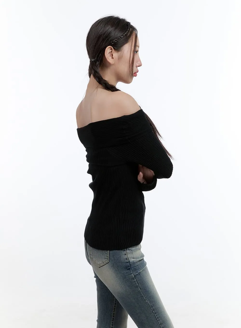 Cotton Breeze Off-Shoulder Tee CS410 sold by Lewkin product image thumbnail 5