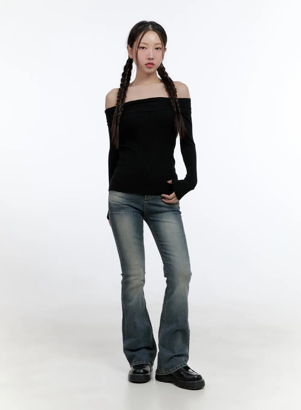 Cotton Breeze Off-Shoulder Tee CS410 sold by Lewkin product image thumbnail 2