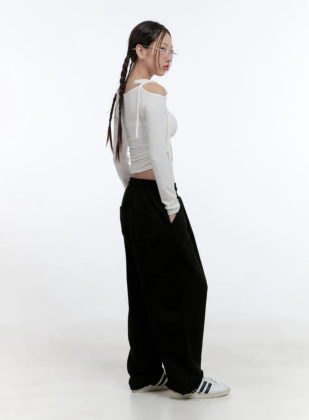 Relaxed Fit Cotton Sweatpants CS410 sold by Lewkin product image thumbnail 3