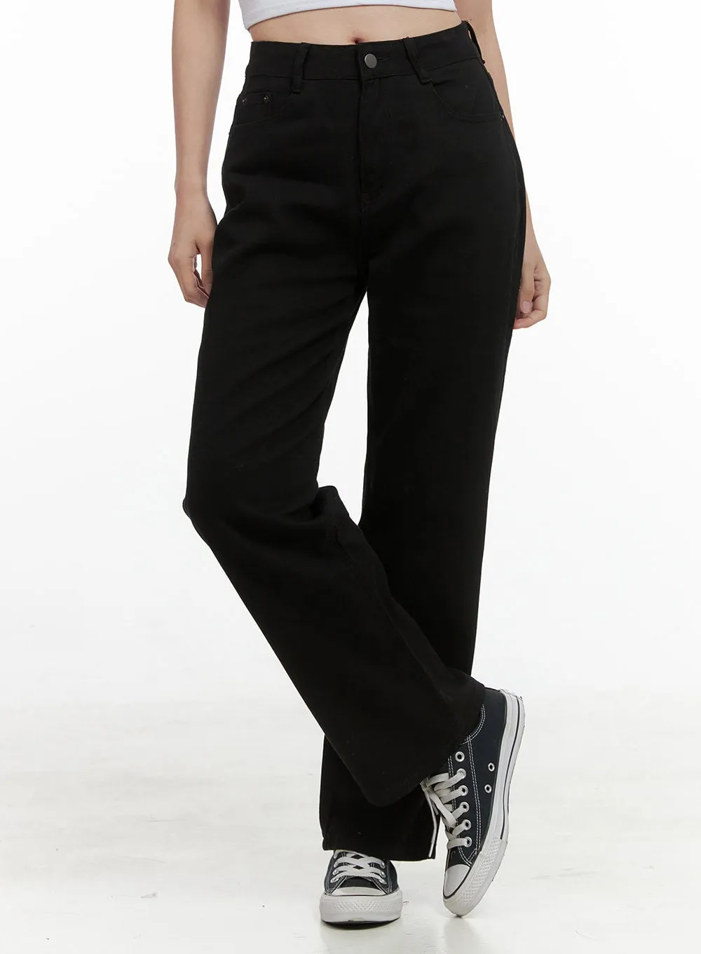 Essential Straight Fit Cotton Pants OS411 sold by Lewkin product image thumbnail 4