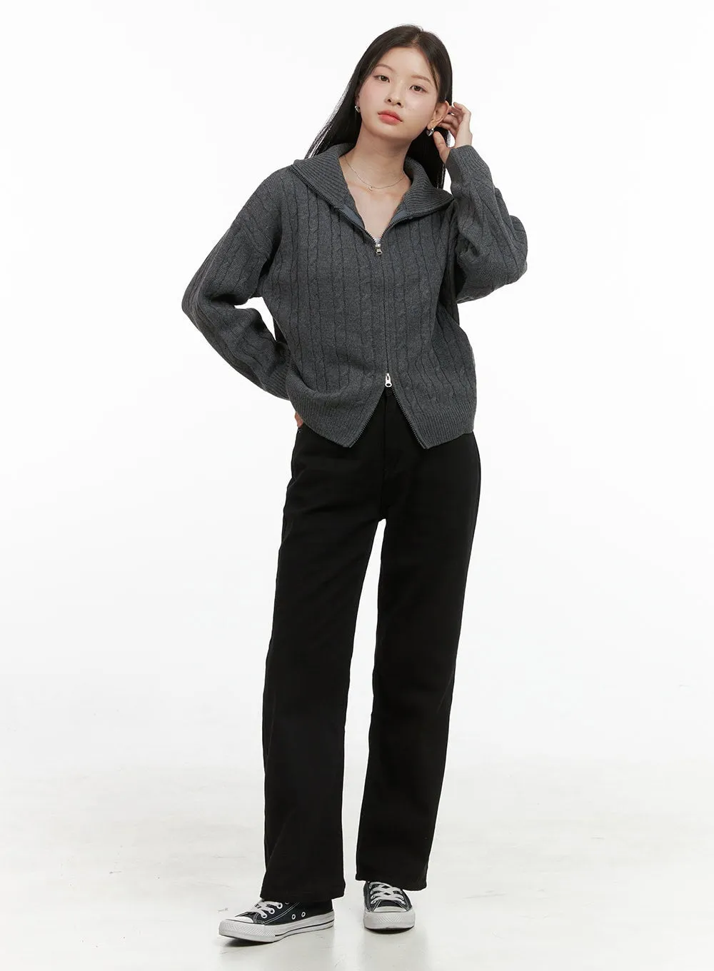 Essential Straight Fit Cotton Pants OS411 sold by Lewkin product image thumbnail 3