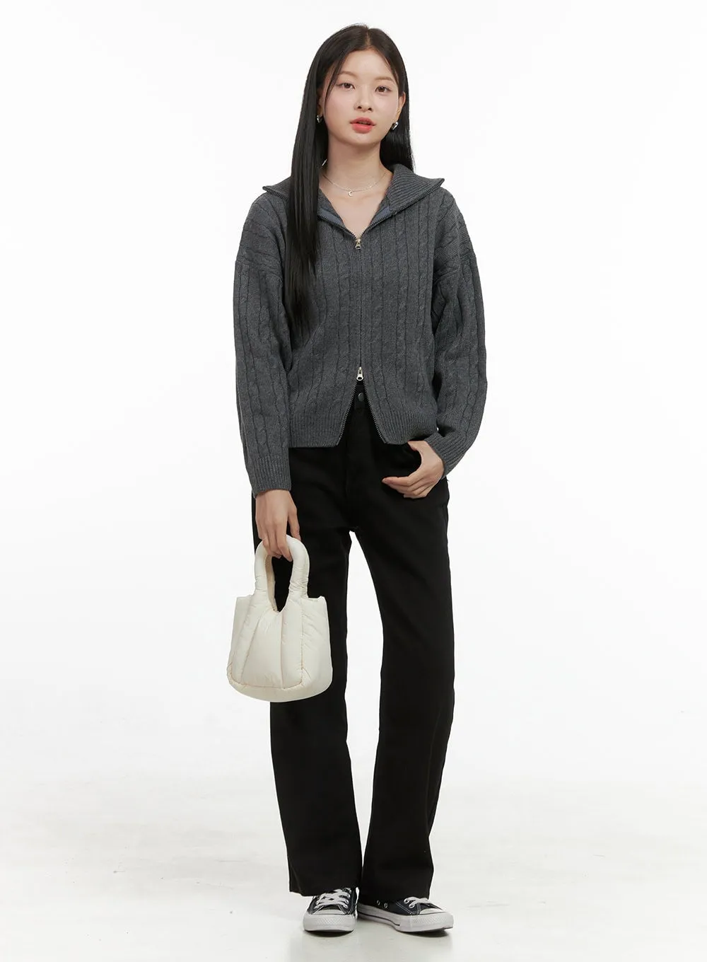 Essential Straight Fit Cotton Pants OS411 sold by Lewkin