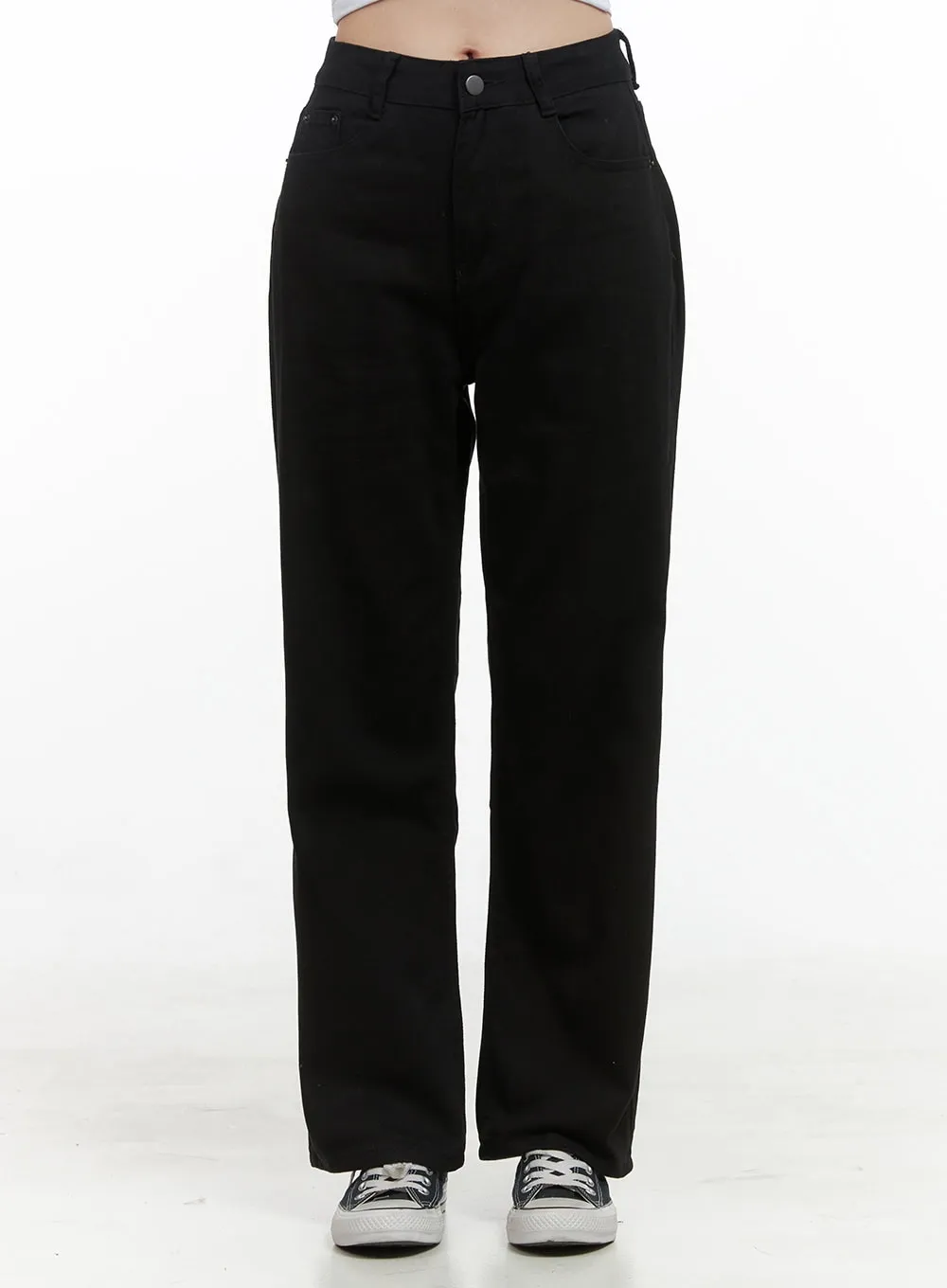 Essential Straight Fit Cotton Pants OS411 sold by Lewkin product image thumbnail 2