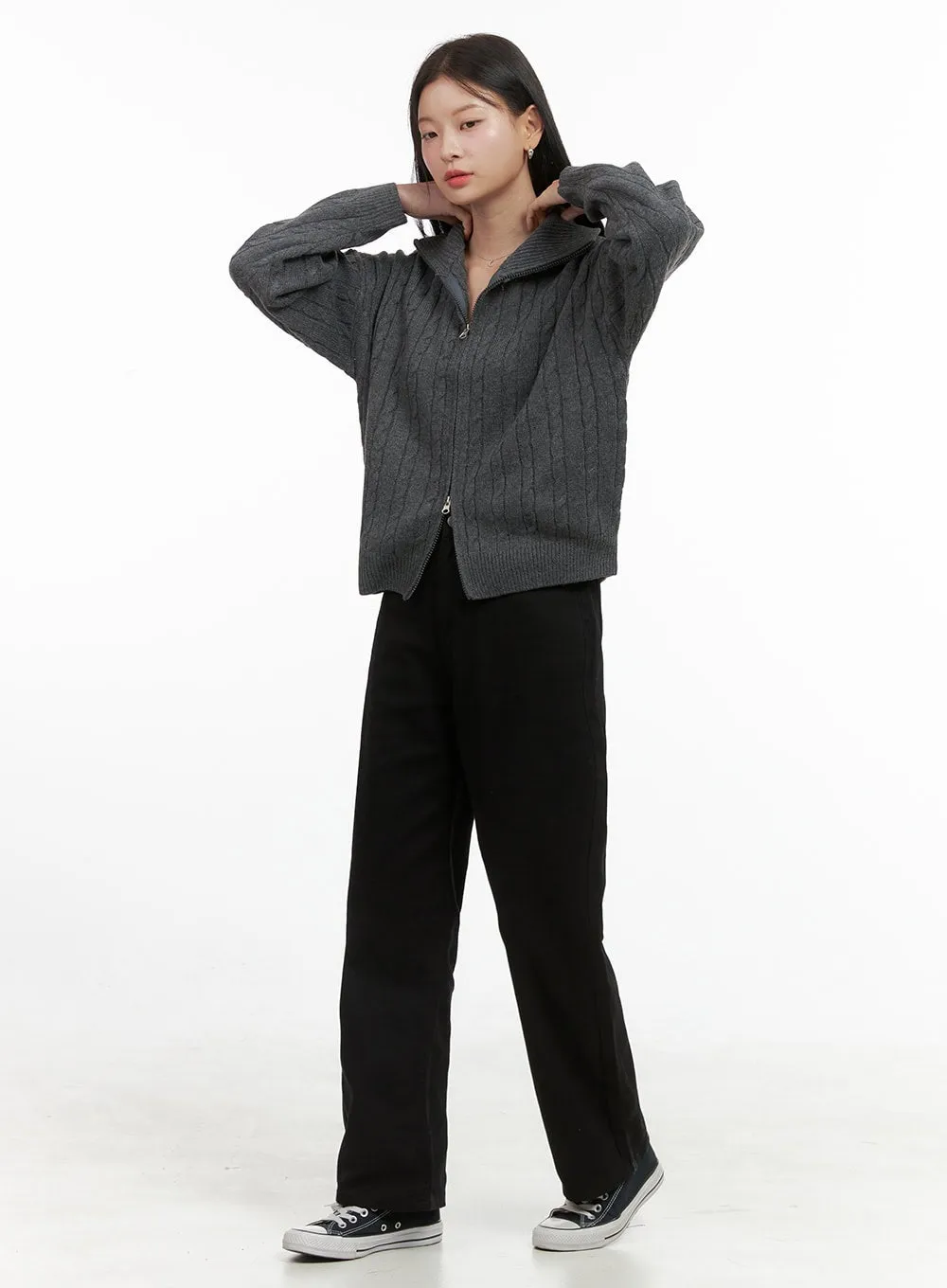 Essential Straight Fit Cotton Pants OS411 sold by Lewkin product image thumbnail 5
