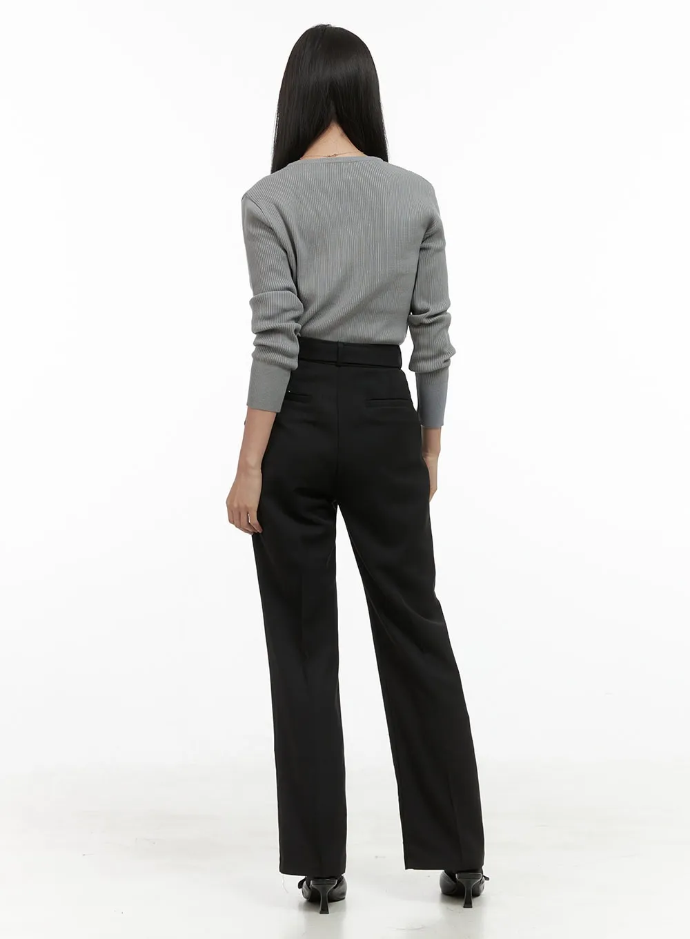 Warm V-Neck Solid Sweater OS411 sold by Lewkin product image thumbnail 3