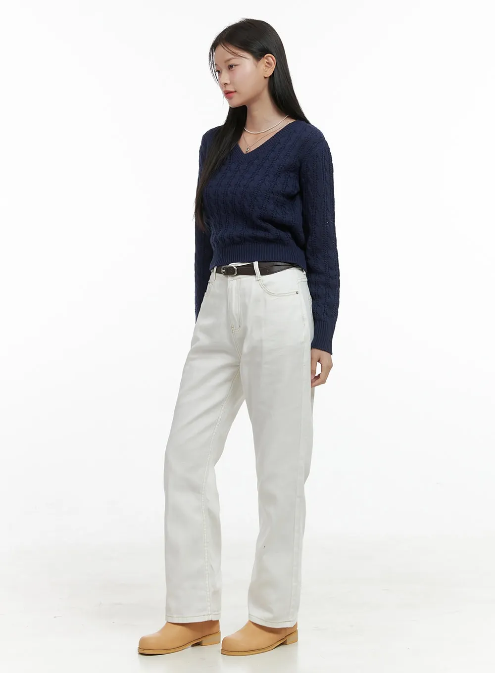 Tailored Fit Solid Cotton Pants OS411 sold by Lewkin product image thumbnail 4