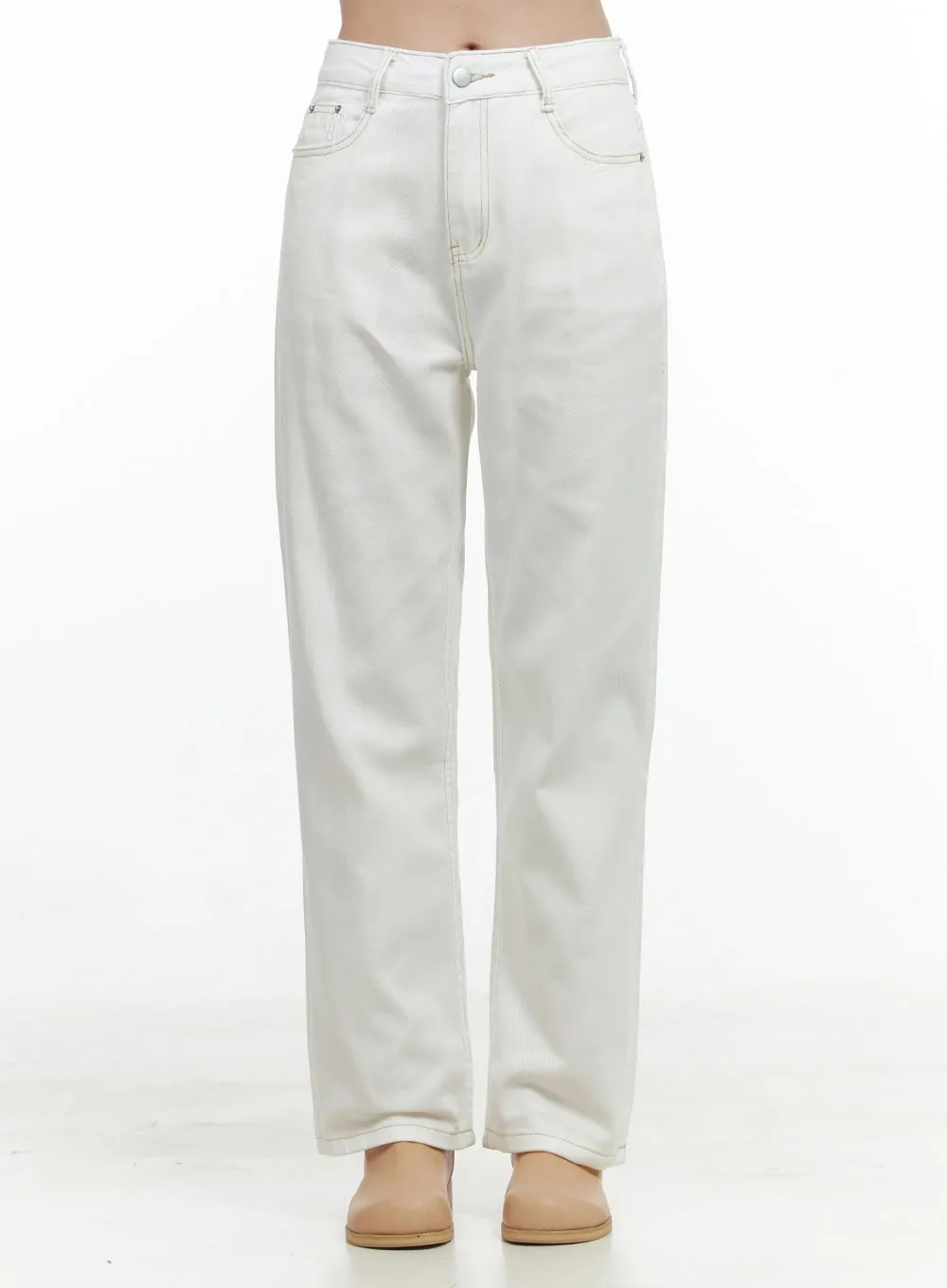 Tailored Fit Solid Cotton Pants OS411 sold by Lewkin product image thumbnail 2