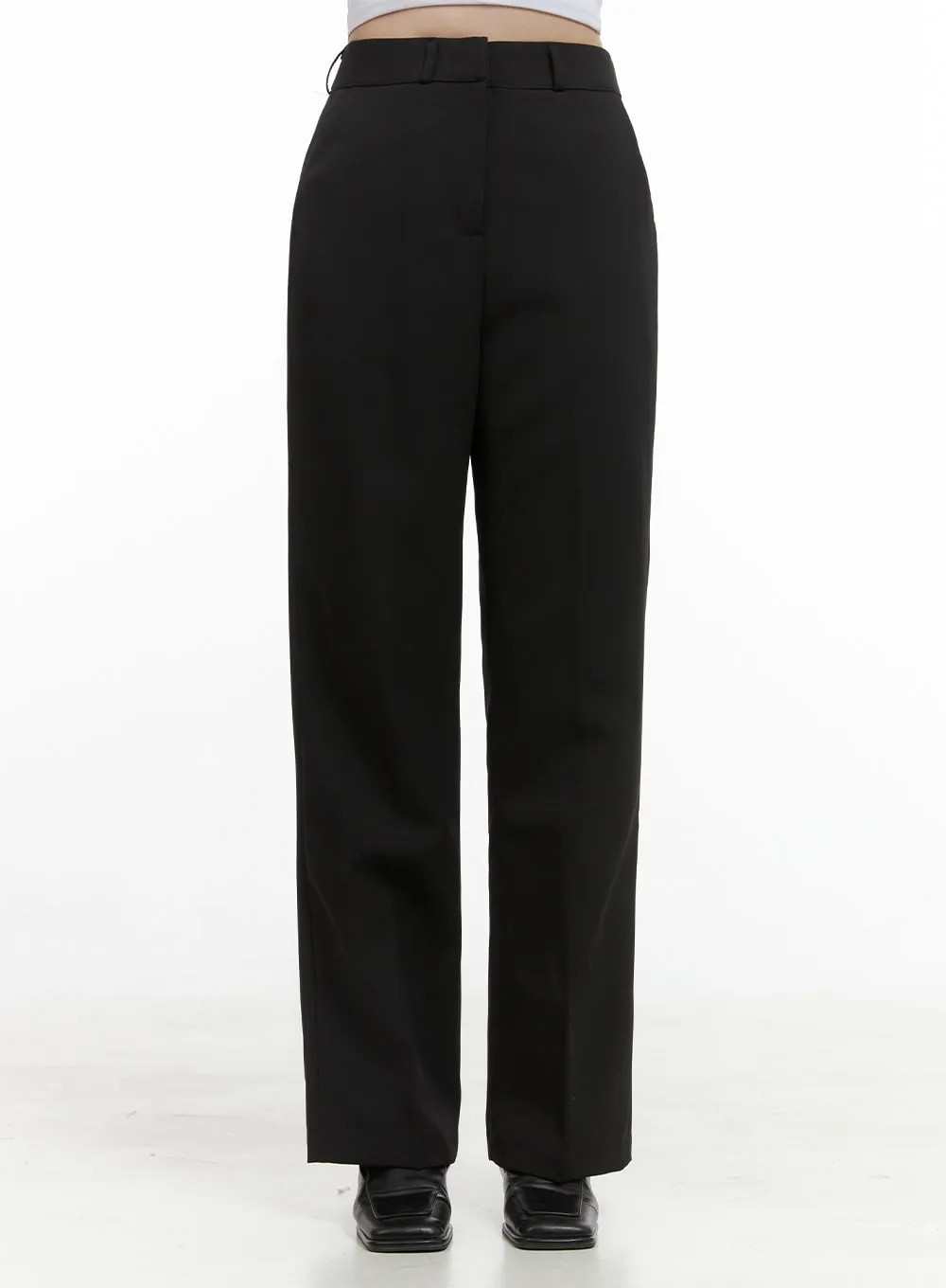 Chic Waistband Straight Leg Pants OS411 sold by Lewkin product image thumbnail 2