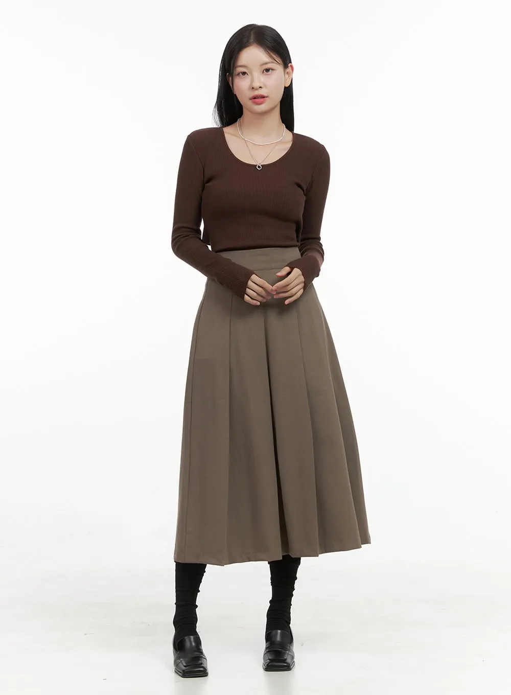Essential SolidChic Maxi Skirt OS411 sold by Lewkin product image thumbnail 3