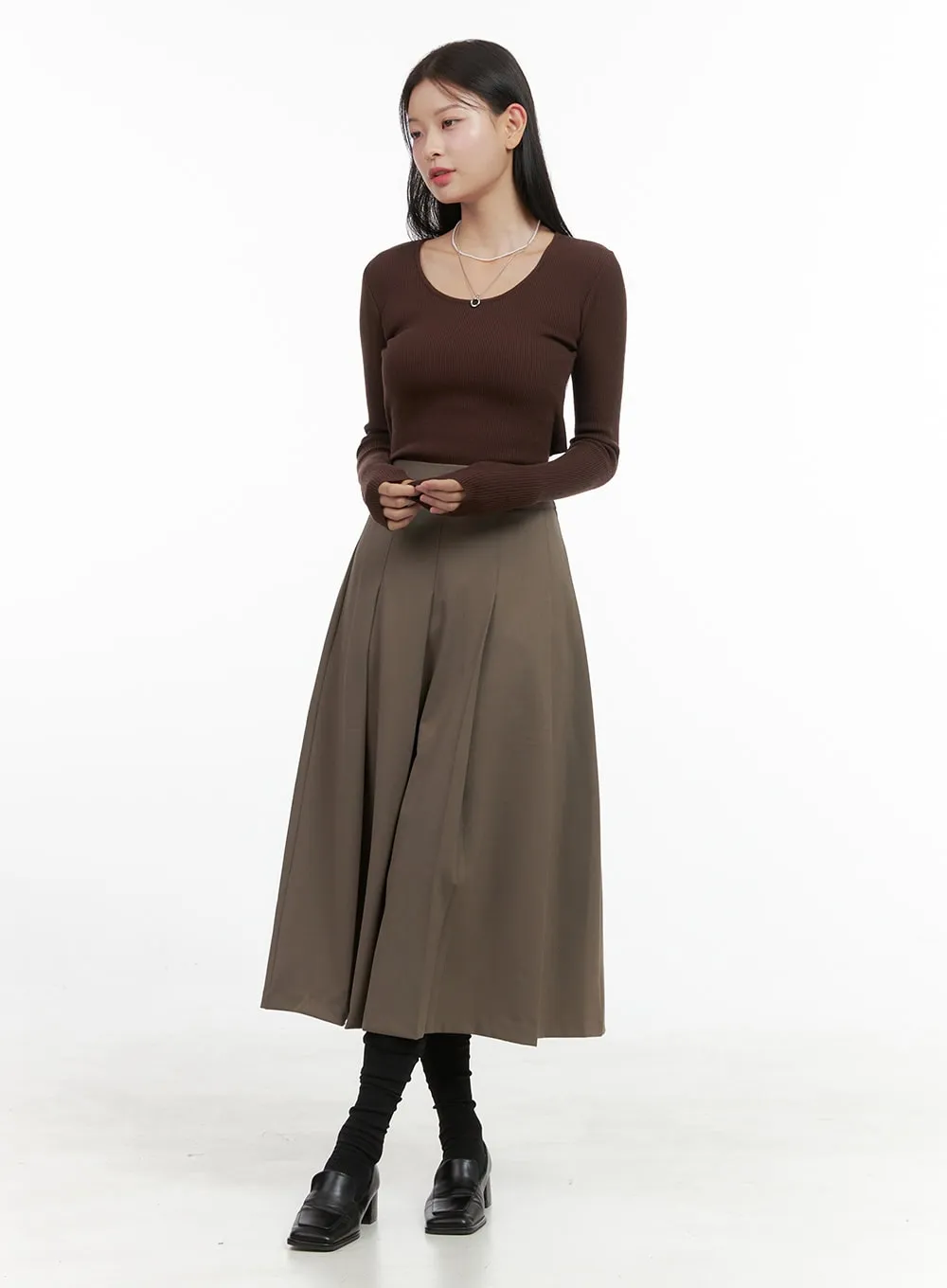 Essential SolidChic Maxi Skirt OS411 sold by Lewkin product image thumbnail 2