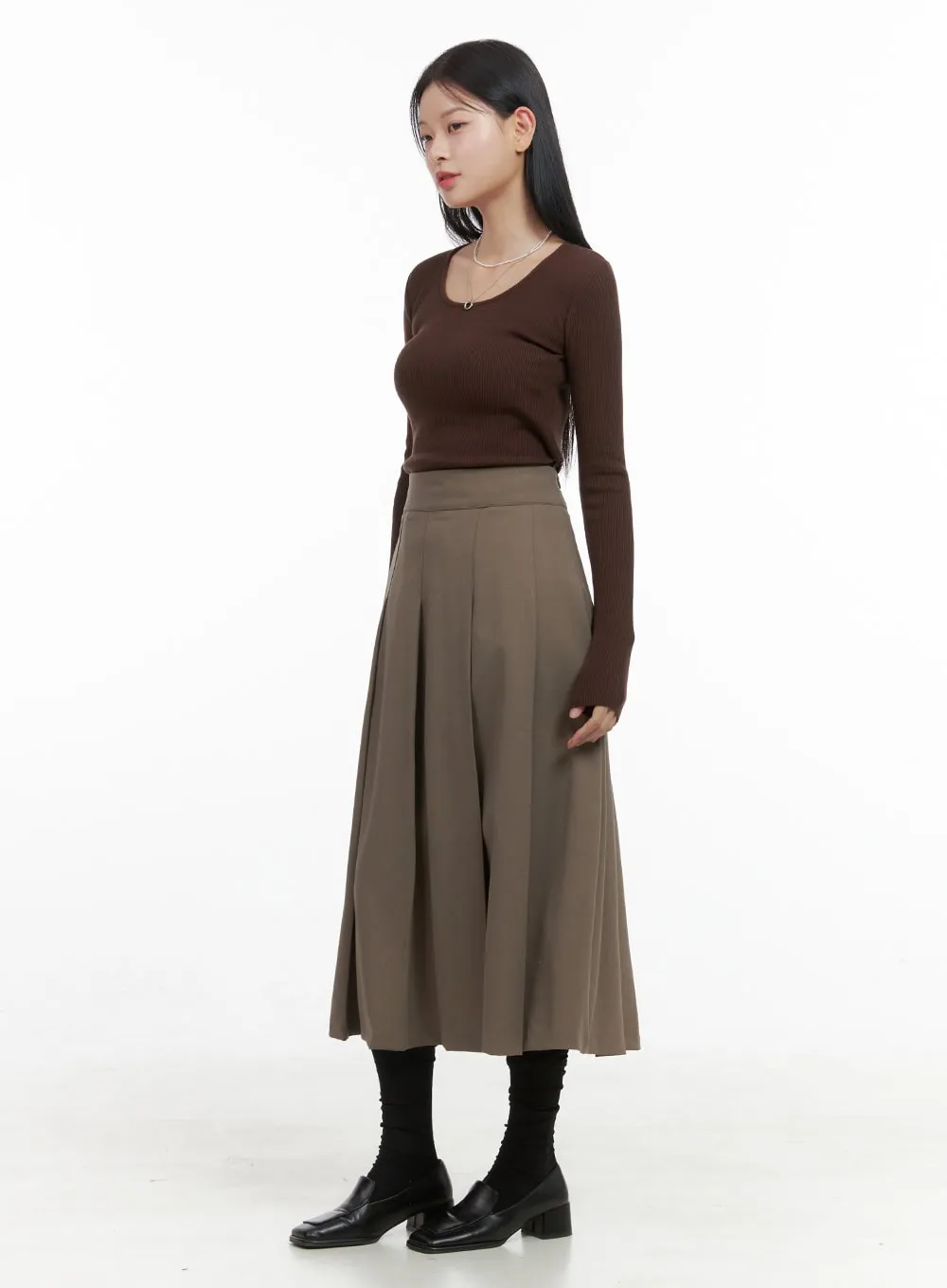 Essential SolidChic Maxi Skirt OS411 sold by Lewkin product image thumbnail 4