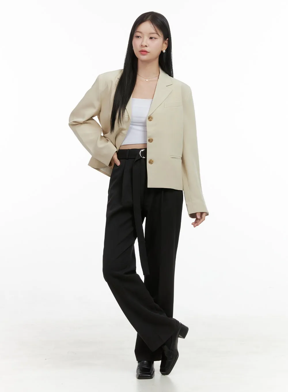 Tailored Spandex Blend Slacks OS411 sold by Lewkin product image thumbnail 3