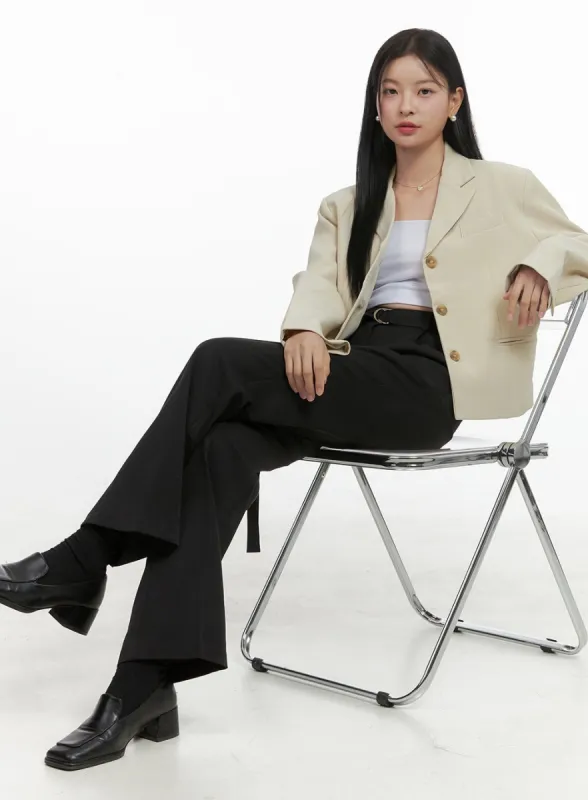 Tailored Spandex Blend Slacks OS411 sold by Lewkin