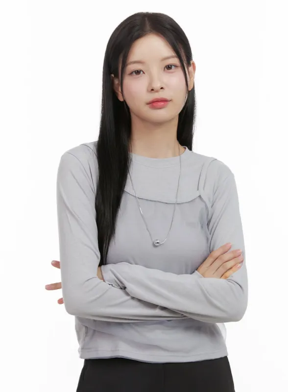 Classic Cozy Long Sleeve Tee OS41 sold by Lewkin