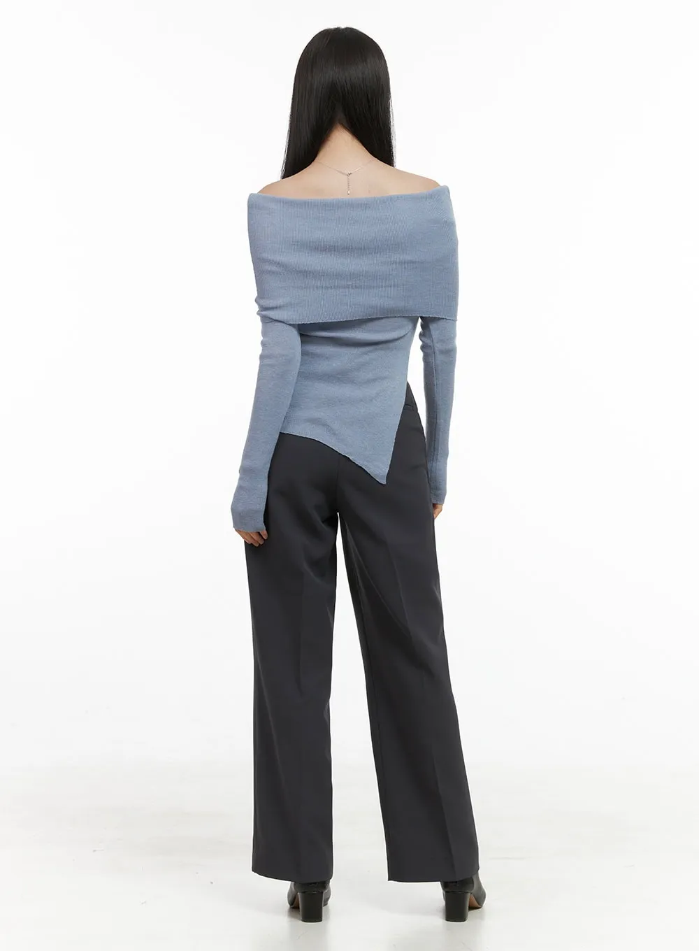 Edgy Asymmetric Long Sleeve Blouse OS411 sold by Lewkin product image thumbnail 3