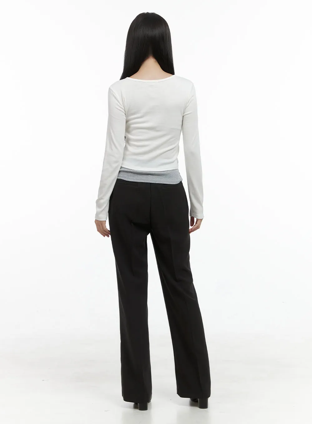 Tailored Stretch Polyester Pants OS411 sold by Lewkin product image thumbnail 4