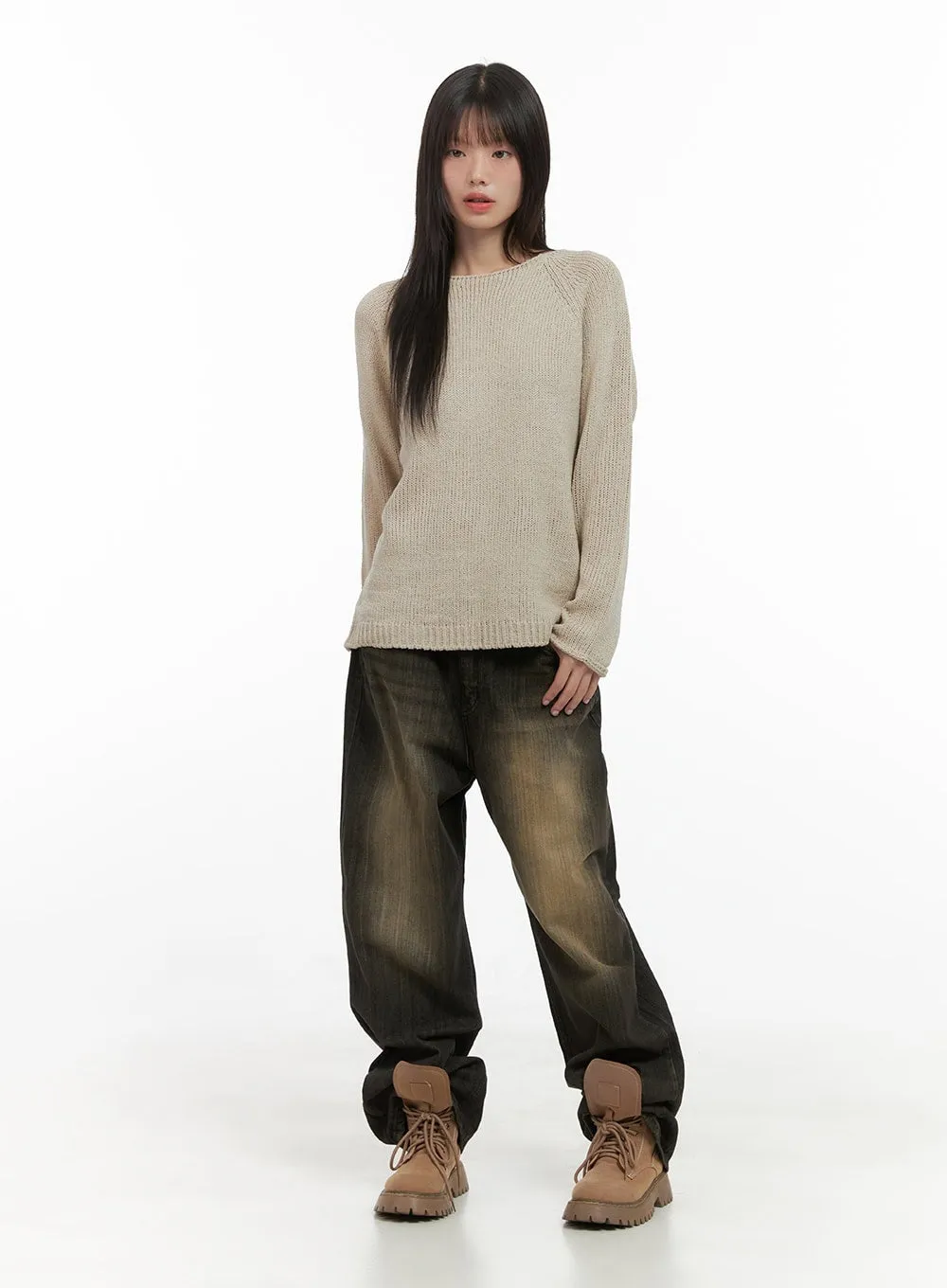 Essential Long Sleeve Knit Sweater CS412 sold by Lewkin product image thumbnail 2