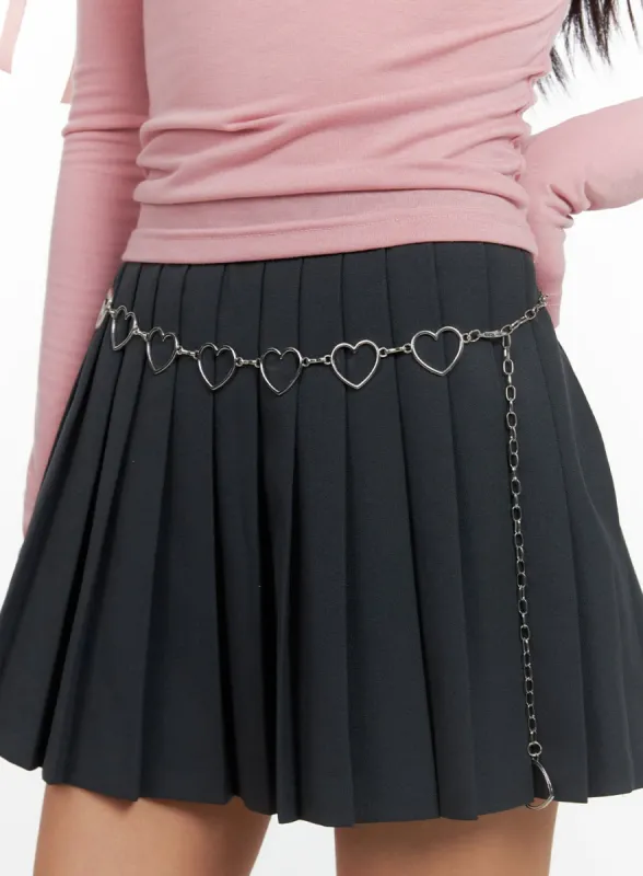 Steel Heart Chain Belt IS413 sold by Lewkin