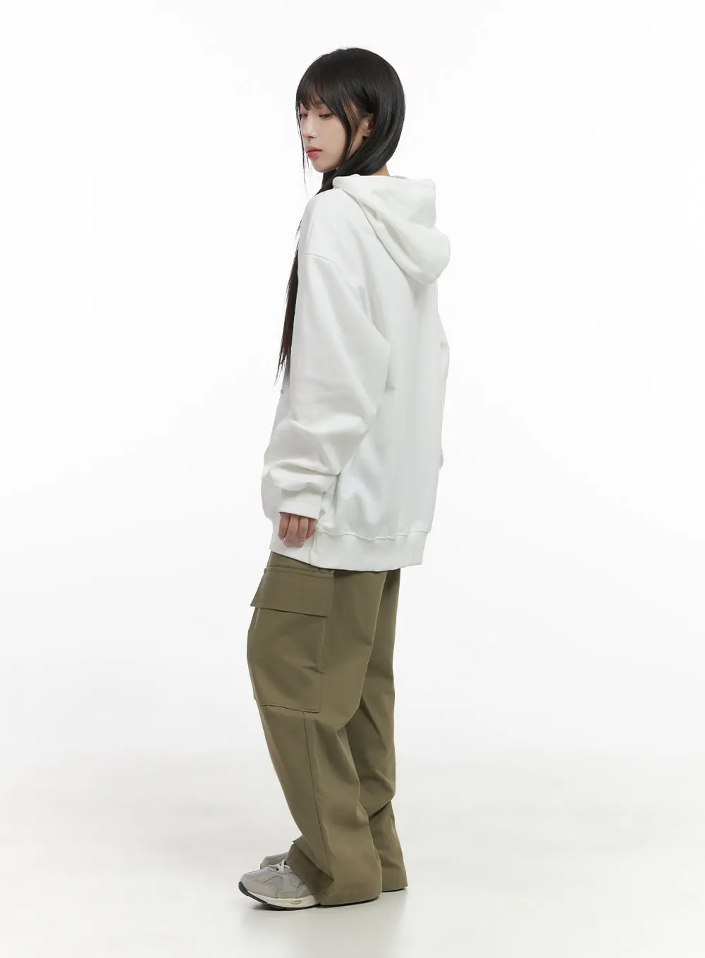 LooseFit Cotton Cargo Trousers CS413 sold by Lewkin product image thumbnail 3