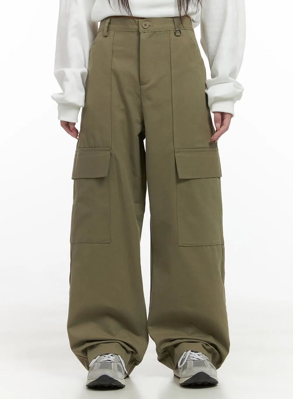 LooseFit Cotton Cargo Trousers CS413 sold by Lewkin