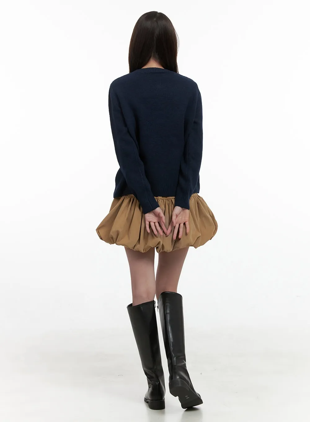 Chic Graphic Knit Pullover OS416 sold by Lewkin product image thumbnail 3