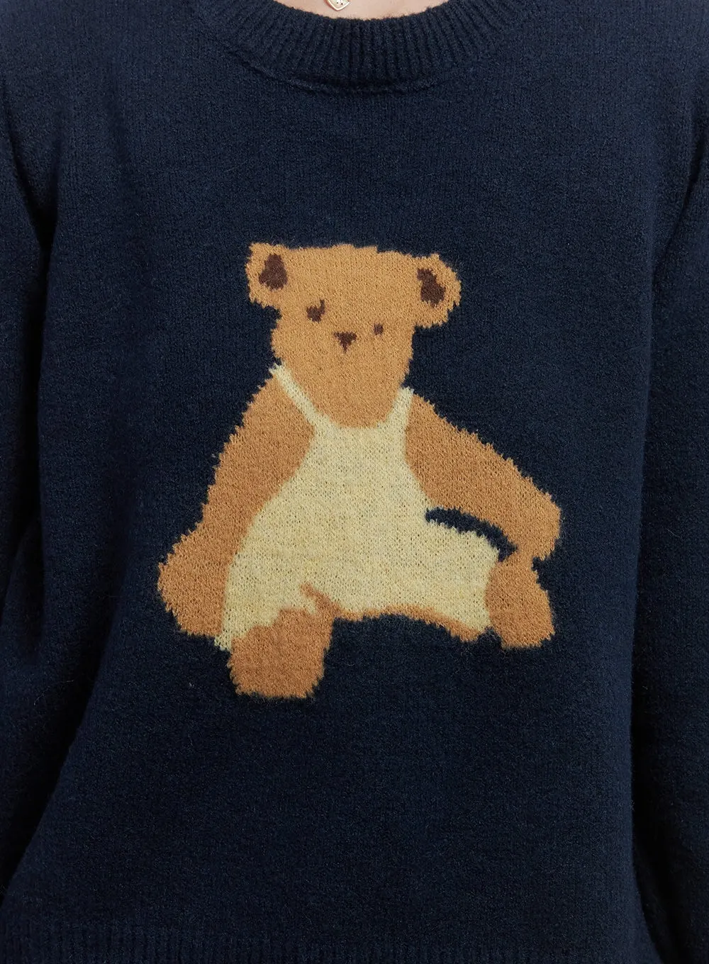 Chic Graphic Knit Pullover OS416 sold by Lewkin product image thumbnail 4