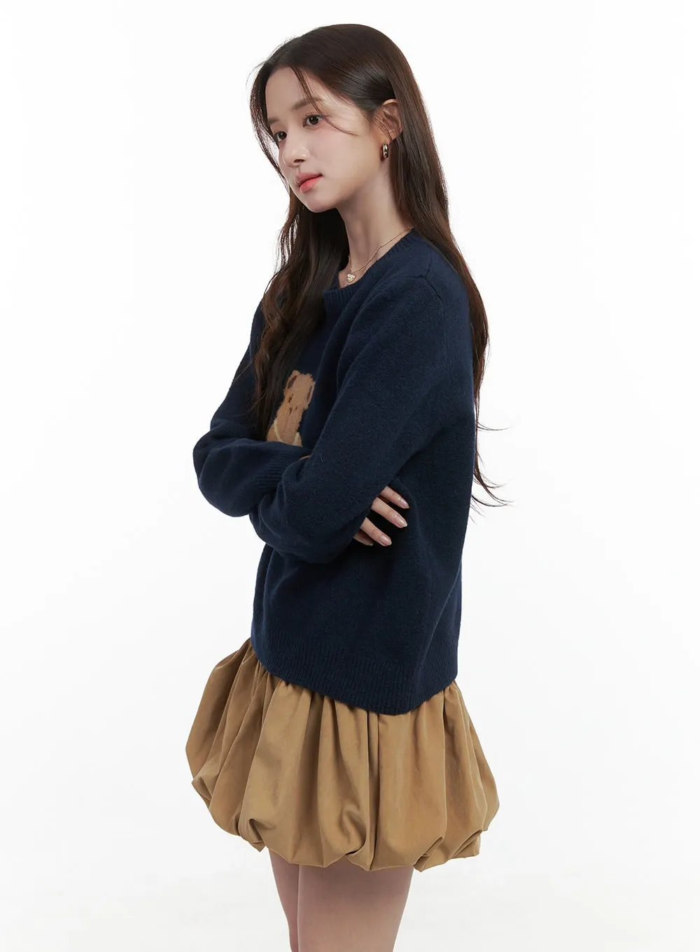 Chic Graphic Knit Pullover OS416 sold by Lewkin product image thumbnail 5