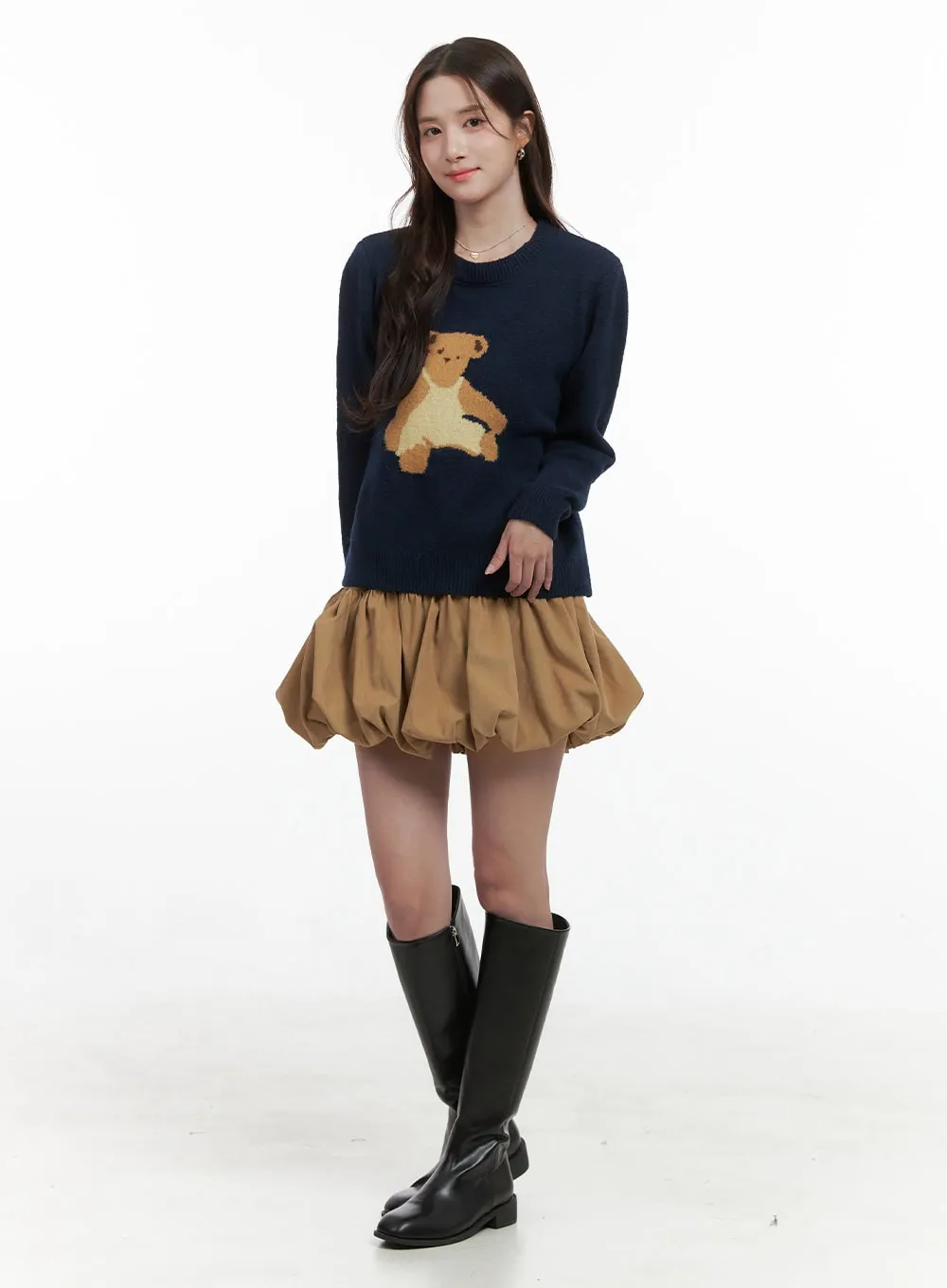 Chic Graphic Knit Pullover OS416 sold by Lewkin product image thumbnail 2