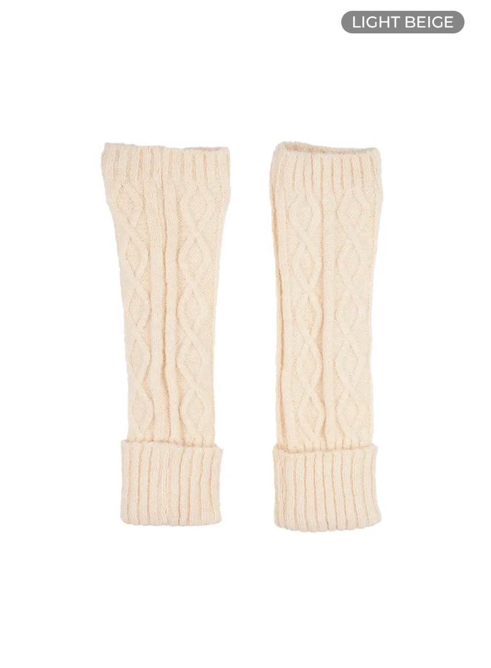 Long Cable Knit Leg Warmers CS419 sold by Lewkin product image thumbnail 5