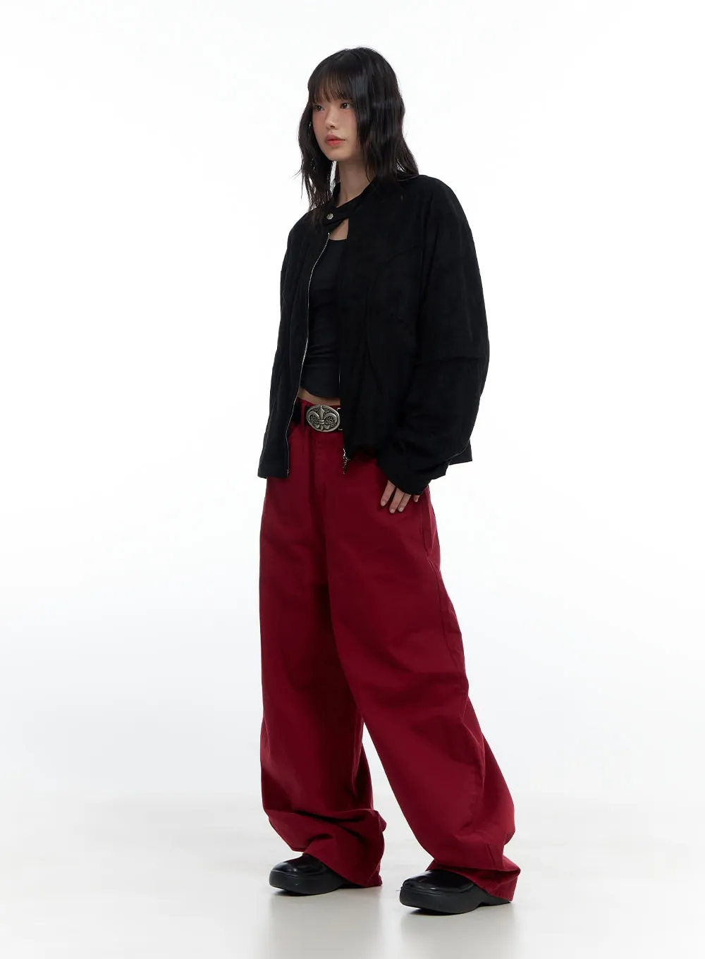 Chic Zip-Up Suede Jacket CS420 sold by Lewkin product image thumbnail 5