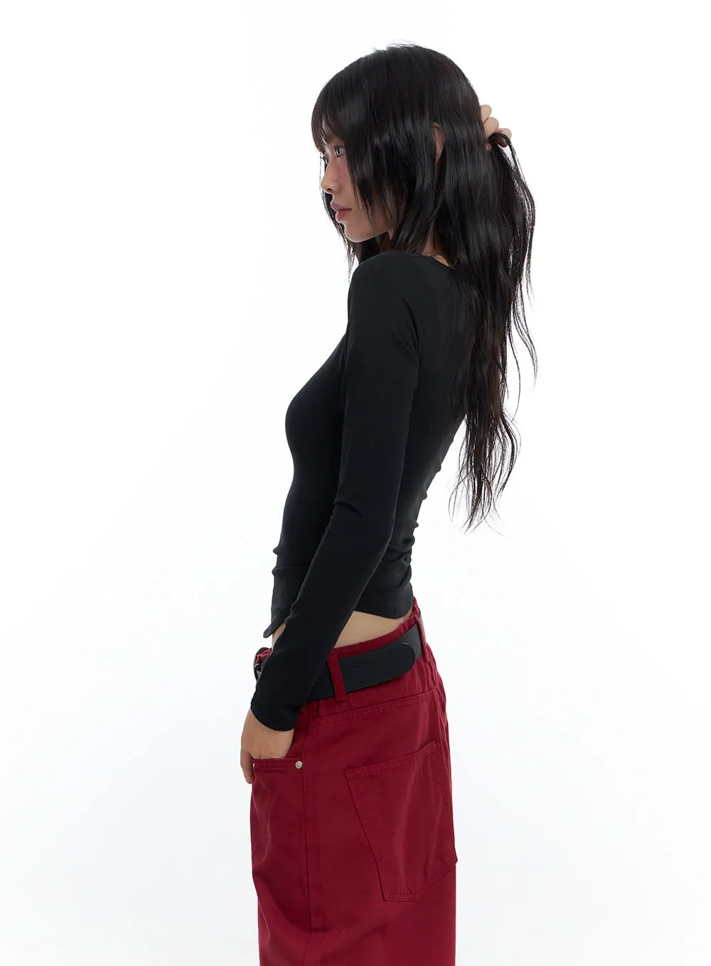 ContourFit U-Neck Crop Top CS420 sold by Lewkin product image thumbnail 3